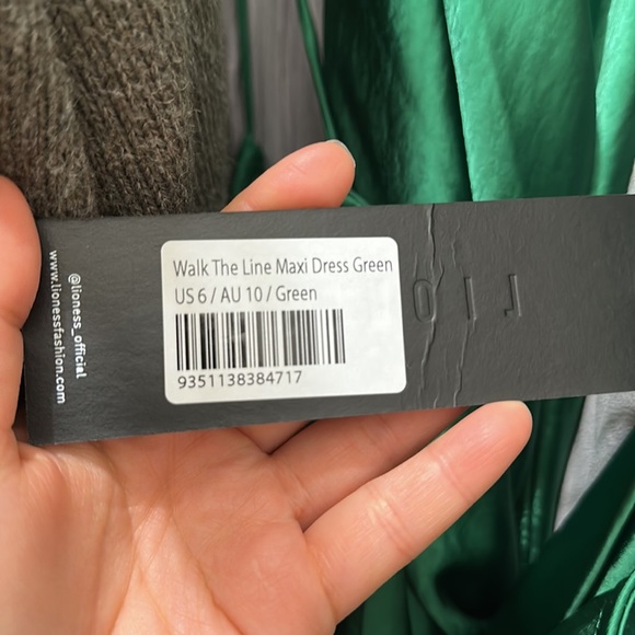 NWT Princess Polly Walk the line midi green dress - Picture 4 of 4